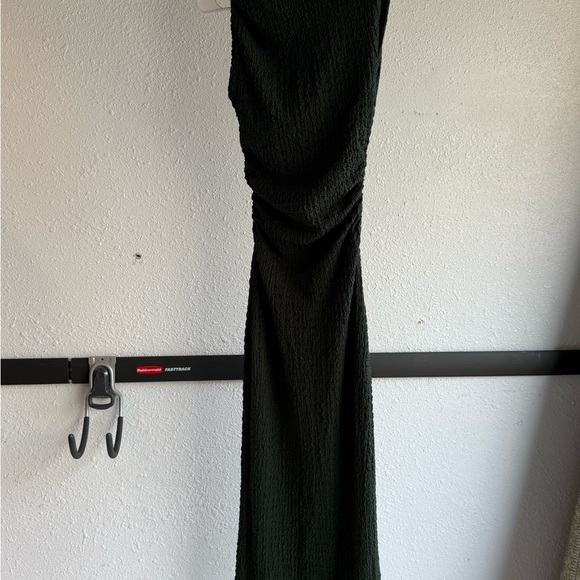 Zara Dark Green Strapless Dress - Picture 4 of 5